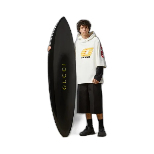 Gucci logo surfboard