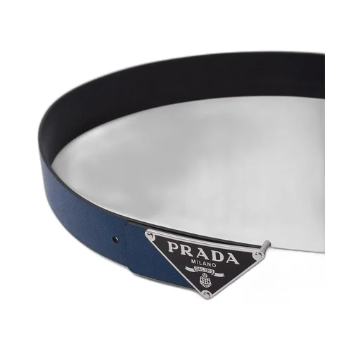 Reversible Saffiano leather belt strap
