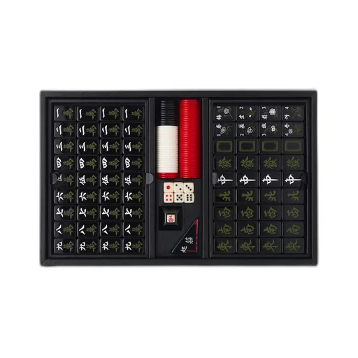 Saffiano Leather Mahjong Game