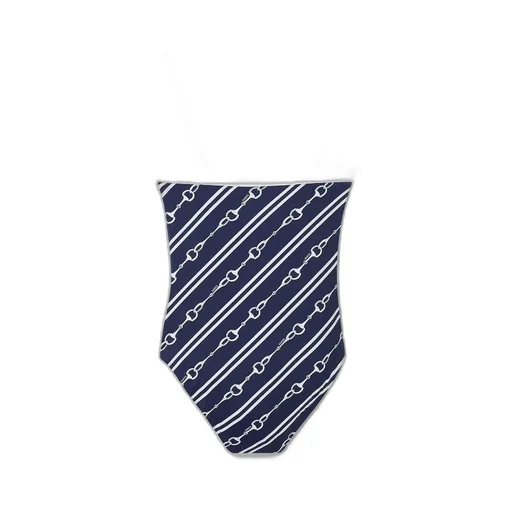 Horsebit print sparkling jersey swimsuit