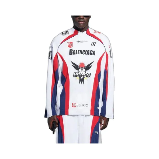 Hockey Sports Mesh Long Sleeves White