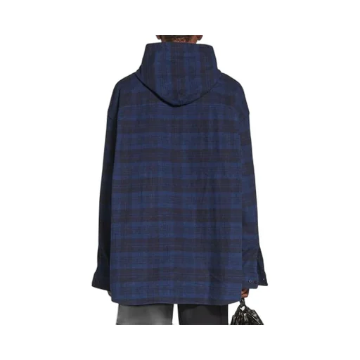 Check Overshirt Hoodie