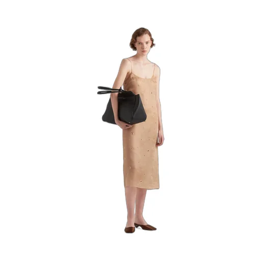 Large leather tote bag