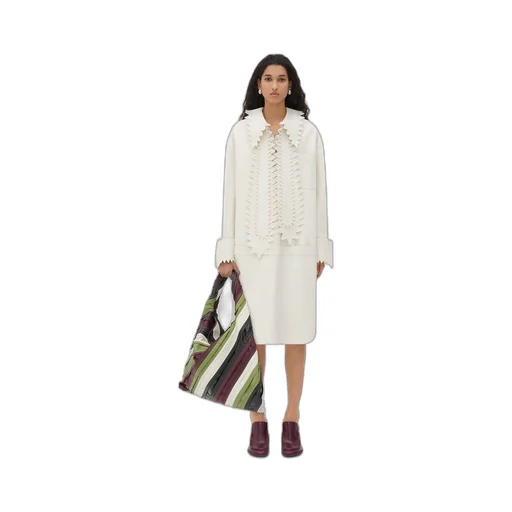 English Embroidery Leather Dress
