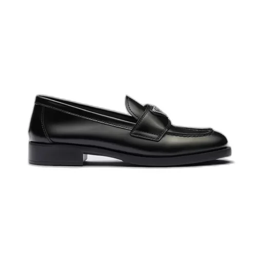 Unlined brushed leather loafers