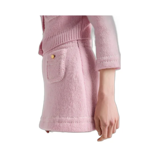 Cashmere miniskirt