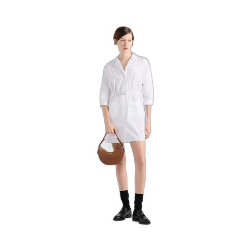 Poplin mini-dress