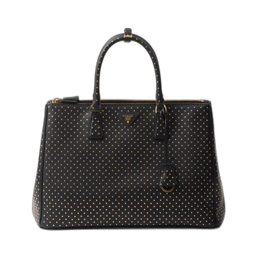 Extra-large Prada Galleria studded leather bag