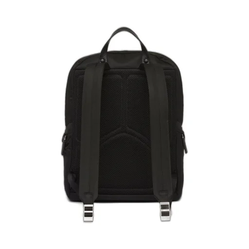 Re-Nylon and Saffiano leather backpack