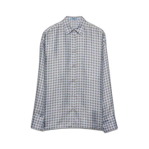 Printed twill shirt