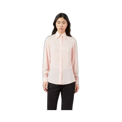 GG silk crêpe shirt