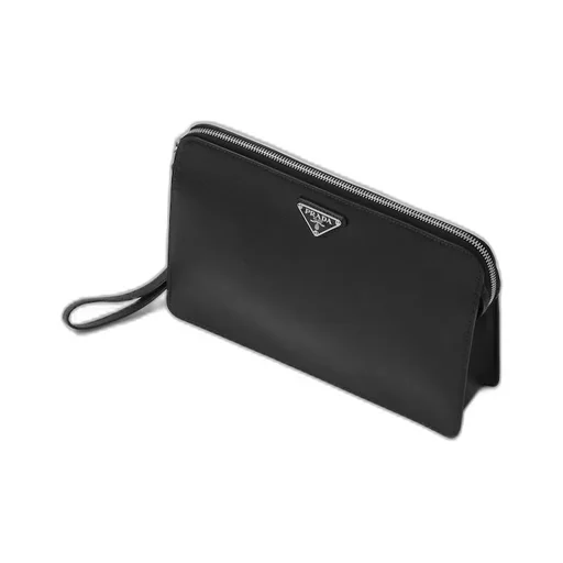 Saffiano leather pouch
