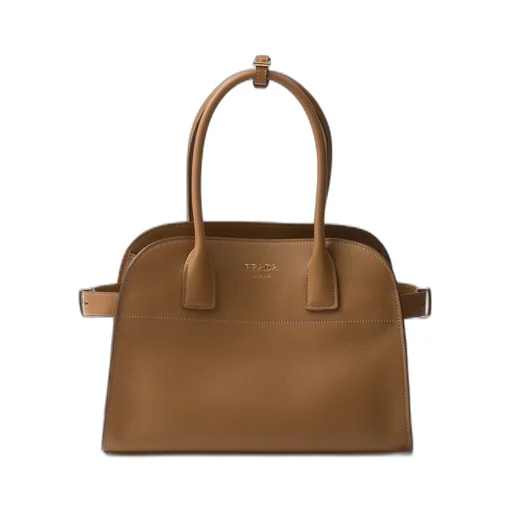 Medium leather tote bag