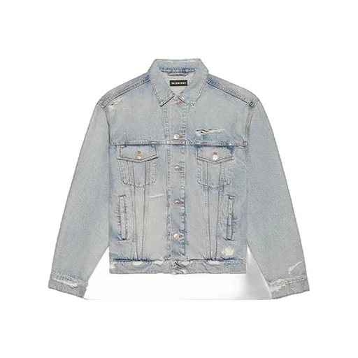 Unisex Logo Denim Jacket Blue