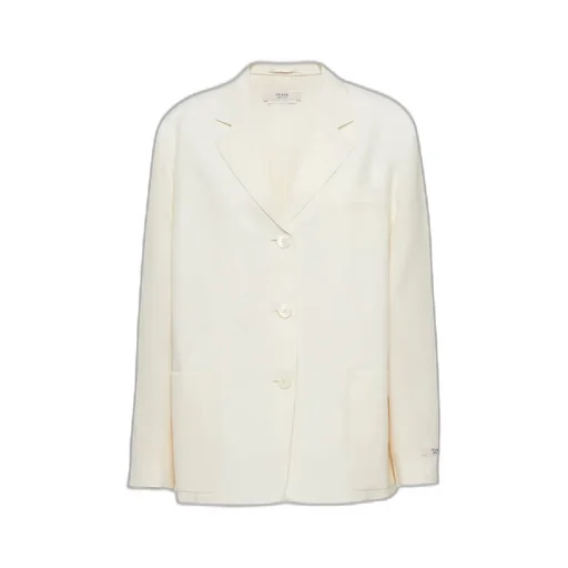 Single-breasted kid mohair jacket
