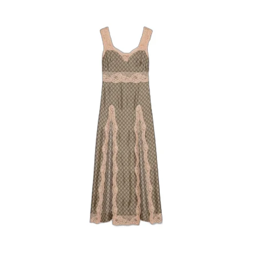 GG Supreme print silk dress