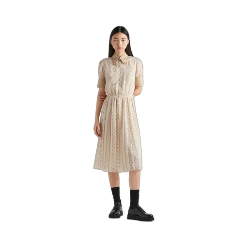 Printed georgette dress