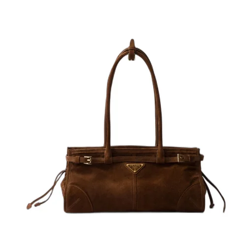 Medium suede handbag