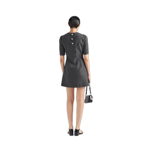 Wool mini-dress