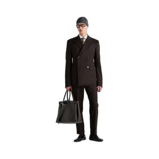 Double-breasted wool jacket