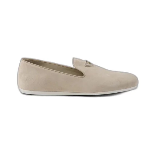 Suede slip-on shoes
