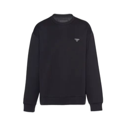 Technical cotton sweatshirt