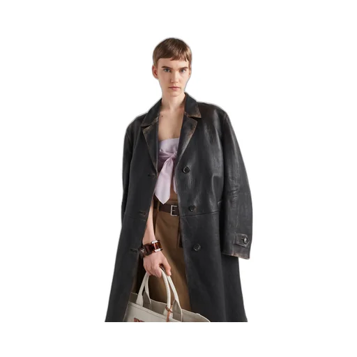Leather coat