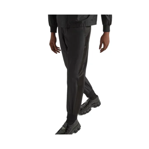 Silk blend joggers