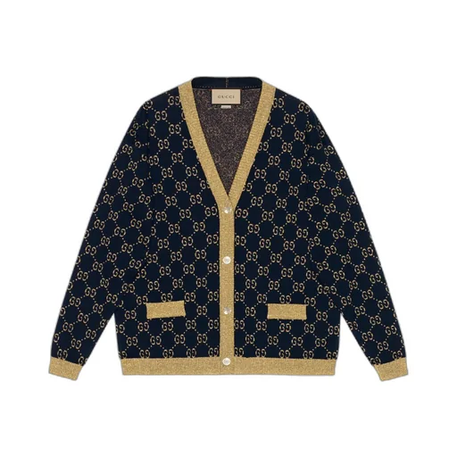 GG cotton lamé cardigan