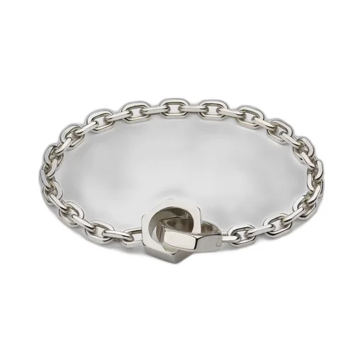 Trademark chain bracelet with charm