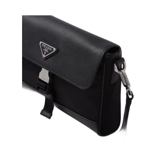 Re-Nylon and Saffiano shoulder bag