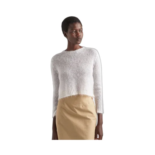 Mohair crew-neck sweater