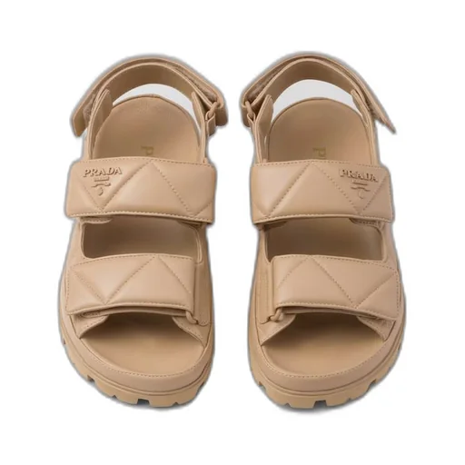 Padded nappa leather sandals