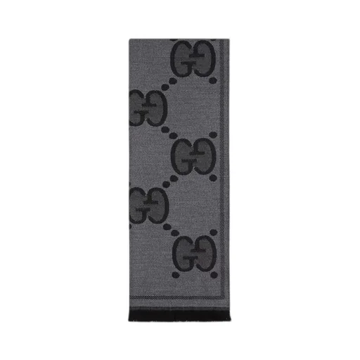 GG wool jacquard scarf