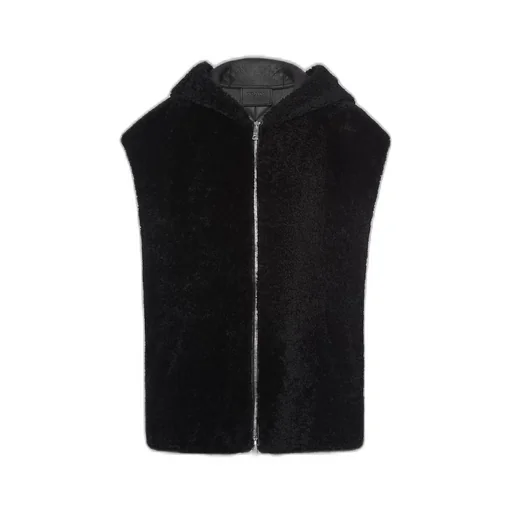 Nappa shearling vest