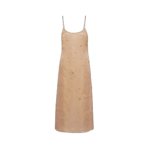 Embroidered organza dress