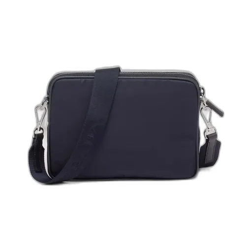 Re-Nylon and Saffiano leather shoulder bag