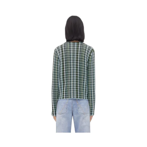 Cotton Viscose Check Jacket