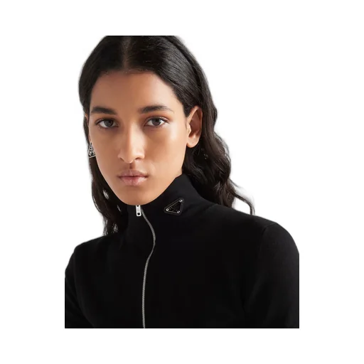Wool and viscose turtleneck sweater