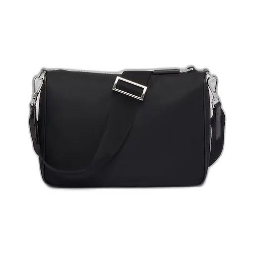 Re-Nylon and Saffiano leather shoulder bag