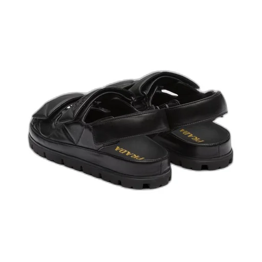 Padded nappa leather sandals