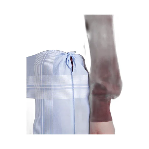Checked cotton skirt