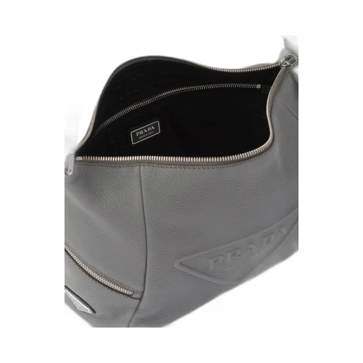 Leather bag with shoulder strap