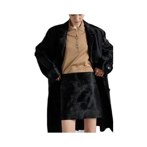 Leather miniskirt