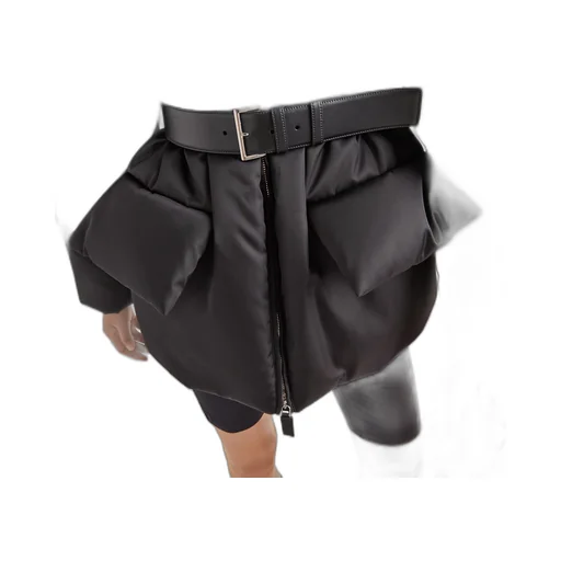 Re-Nylon hooded down jacket