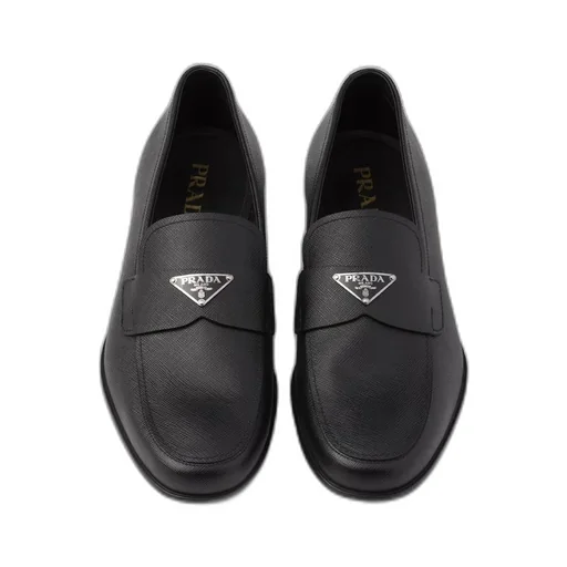 Saffiano leather loafers