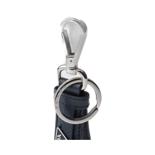 Saffiano leather keychain