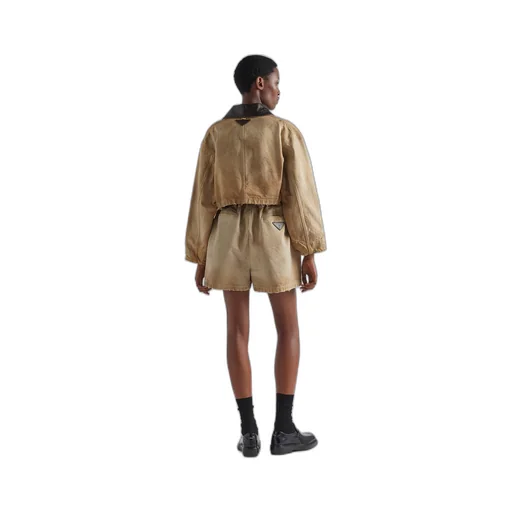Cropped canvas jacket