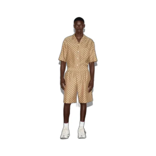 GG Supreme linen shorts