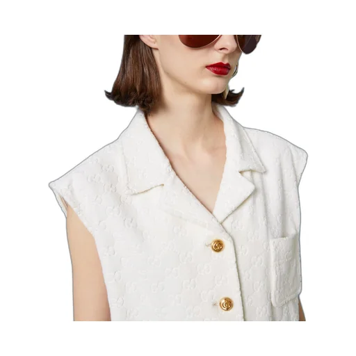 GG cotton jersey gilet